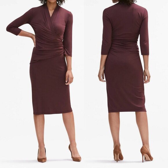 MM Lafleur The Casey Dress in Chestnut - Picture 1 of 5